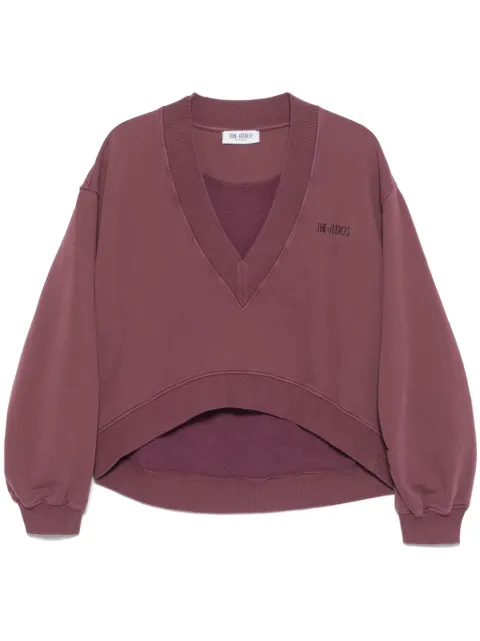 The Attico logo-embroidered sweatshirt Red 250WCF00010JJF003AA