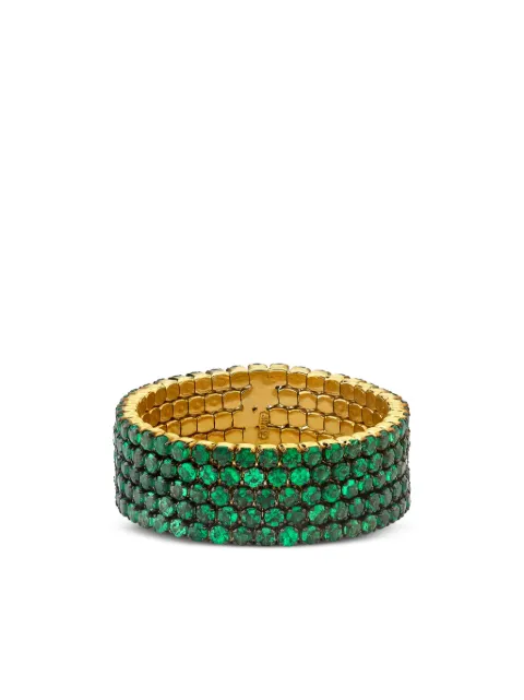 SHAY 18kt yellow gold garnet stackable ring Gold SR410
