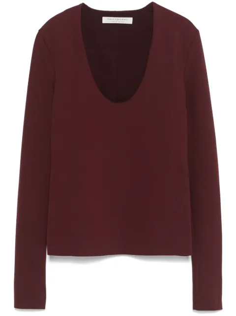 Philosophy Di Lorenzo Serafini scuba-jersey top Red 242CA12037128