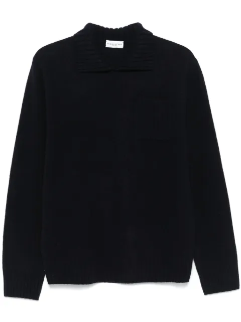 Ballantyne spread-collar sweater Blue B2P2667W136