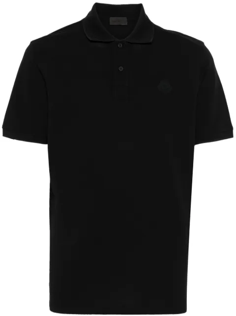 Moncler rubberised-logo polo shirt Black K20918A00013899UR