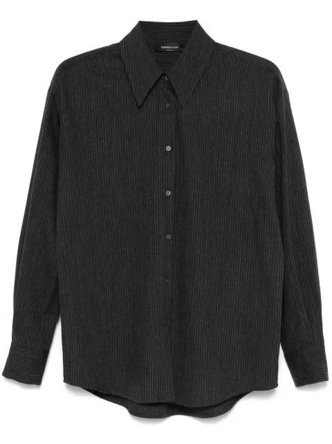 Fabiana Filippi pinstriped flannel shirt Grey CAD224F416D7610000