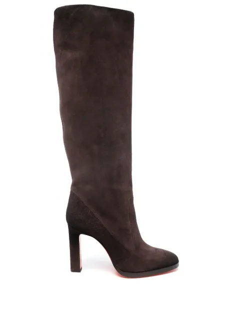 Santoni 90mm suede boots Black WSAV71129HI2NAEAT50