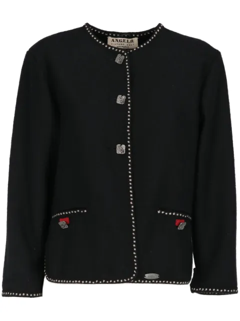 A.N.G.E.L.O. Vintage Cult 1990s contrasting-trim jacket Black ANG250SV