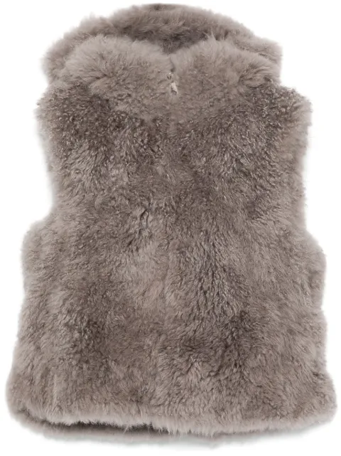 Liska shearling gilet Grey KL24Z001