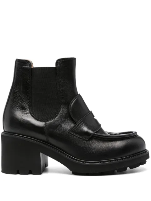 Doucal's 75mm penny-slot boots Black DD8756SWAMUF201NN00