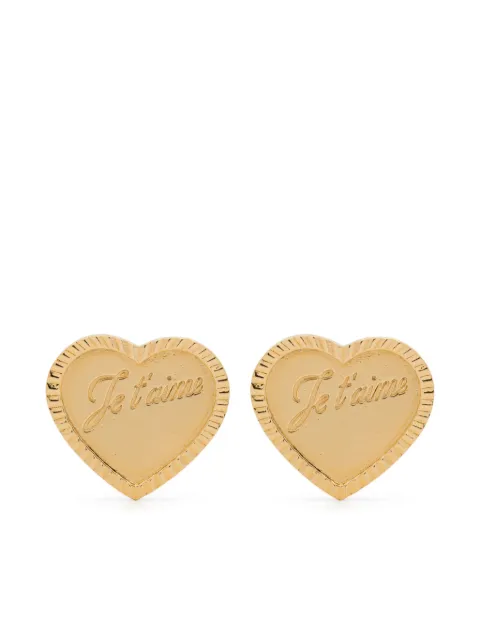 Wouters & Hendrix heart-shaped stud earrings Gold EJM013GP