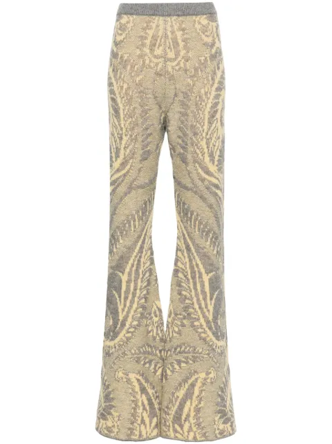 ETRO patterned-intarsia trousers Grey WRKC0003AQ025