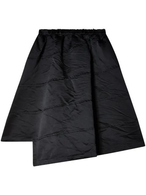 Black Comme Des Garçons asymmetric mini skirt Black 1NS011