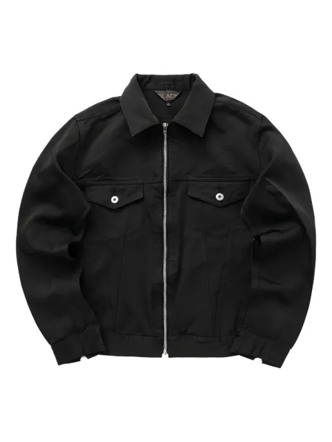 Black Comme Des Garçons zip-fastening shirt jacket Black 1NJ006