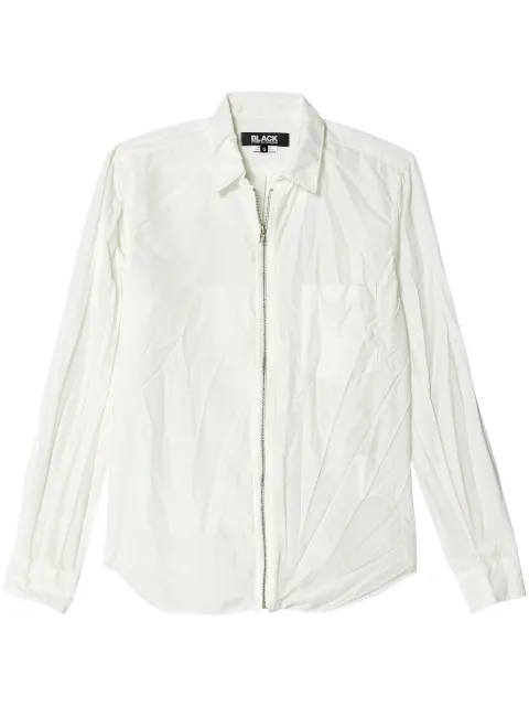 Black Comme Des Garçons crease-effect shirt White 1NB003