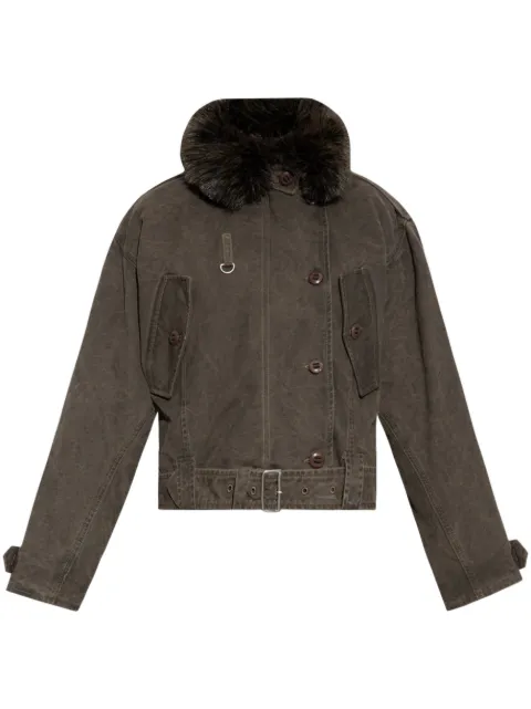 Kenzo faux fur jacket Grey FE62OU2129GK