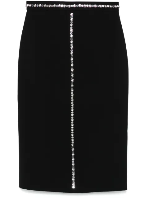 Nº21 glass crystal-detail mini skirt Black N2SCO115159