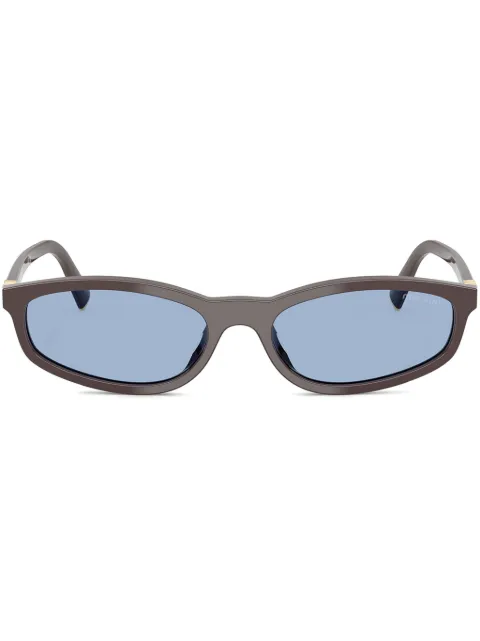 Miu Miu Eyewear geometric-frame sunglasses Brown MUA06S22C60O