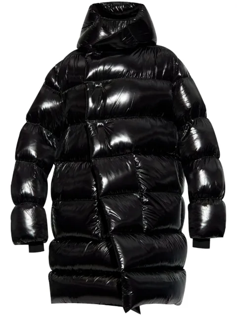 Rick Owens hooded padded coat Black RU02D6998NLD3