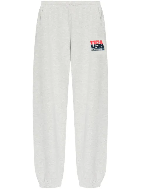 Sporty & Rich logo-print elasticated trousers Grey PA036503063GY03