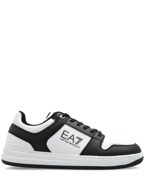 Ea7 Emporio Armani lace-up logo-print trainers White X8X189XK404