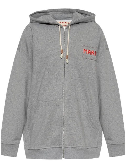 Marni Loopback hoodie Grey FLJE0205X0UTC397