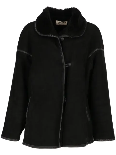 A.N.G.E.L.O. Vintage Cult 1980s pre-owned shearling-collar coat Black ANG450SA