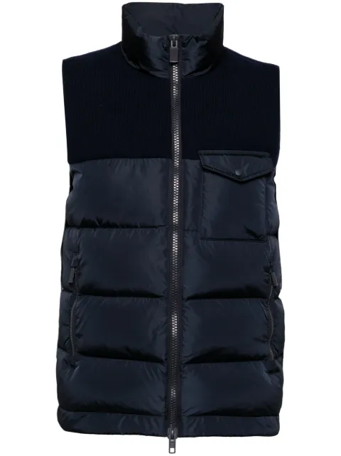 ASPESI knitted padded gilet Blue W4I4I04V006