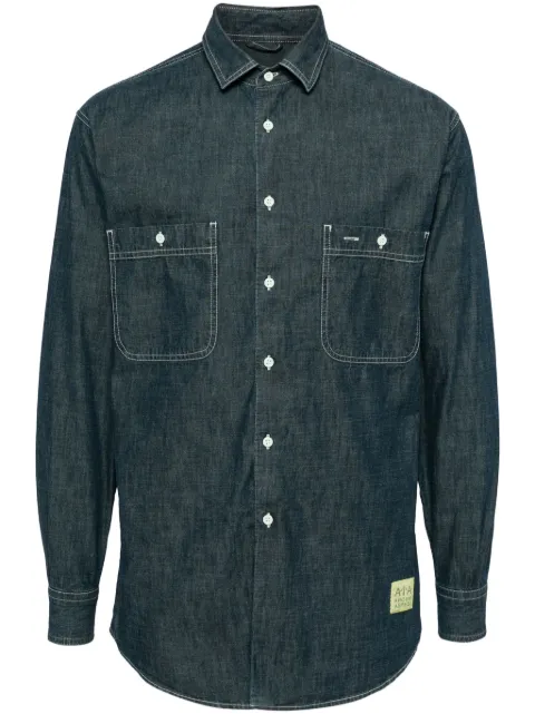 ASPESI Chambray denim shirt Blue W484311C001