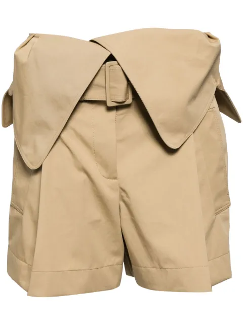 JW Anderson Fold Over Trench SHORTS Brown SR0106PG0289