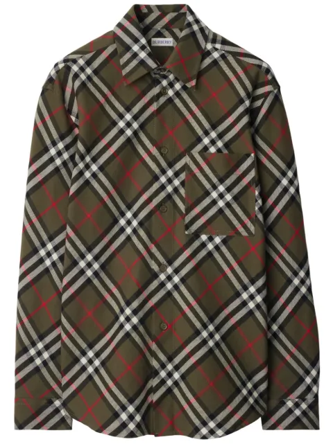 Burberry Vintage Check cotton shirt Green 8095341