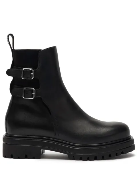 Scarosso leather biker boots Black MARIANNAJODHBLACALF