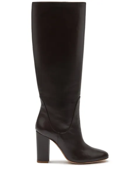 Scarosso 100mm Jessy boots Brown JESSYBOOTDBRCALF