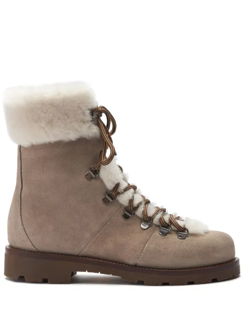 Scarosso Kat combat boots Grey KATBOOTFGYSUED