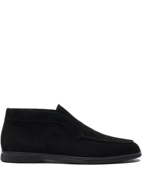 Scarosso Leonardo suede ankle boots Black LEONARDOANKLBLASUED