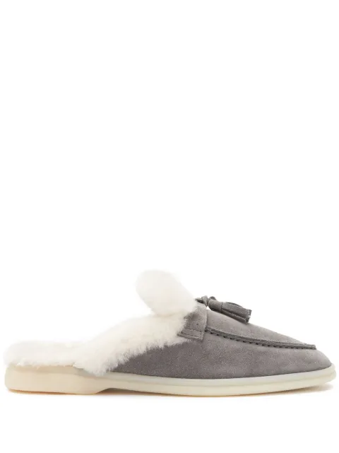 Scarosso Lucrezia suede mules Grey LUCREZIAMULEFGYSUED