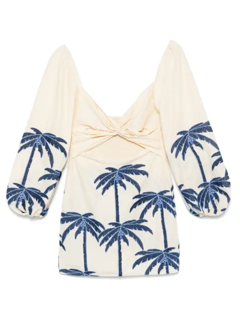Johanna Ortiz The Power of the Sea mini dress Neutrals PT026360060725