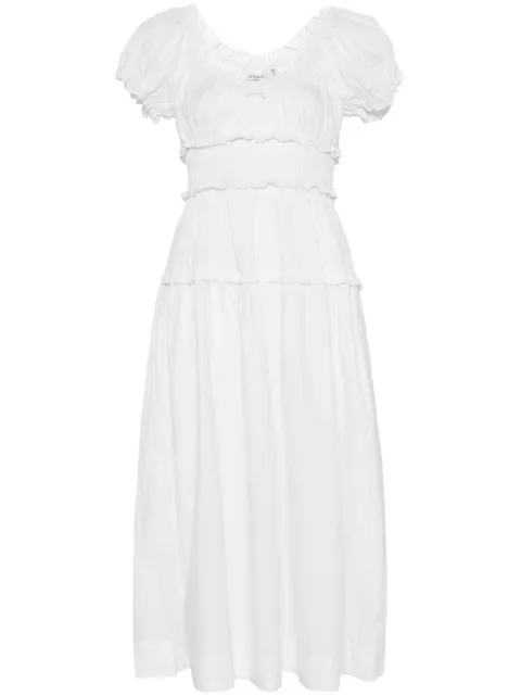 DÔEN Leanne midi dress White 27020058B