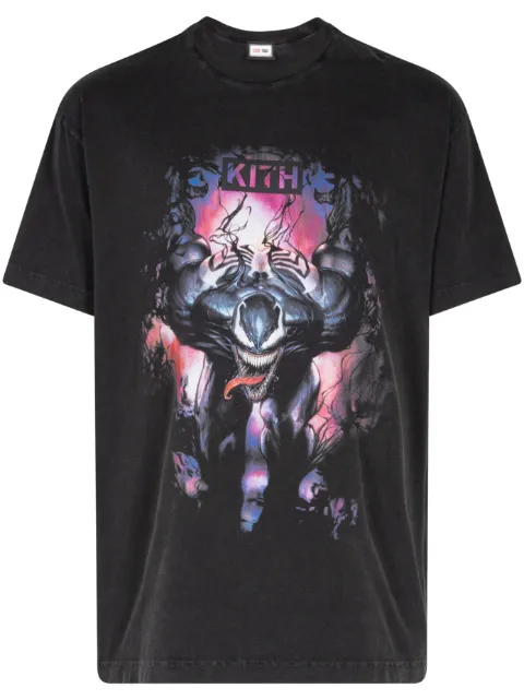 KITH x Marvel Symbiote Vintage T-shirt Black KHM032510001