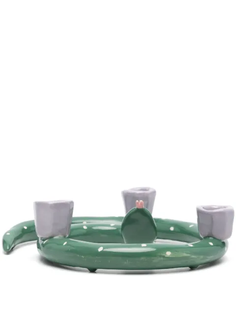 LAETITIA ROUGET Sneaky Dots candle holder Green 24LRC06SDC