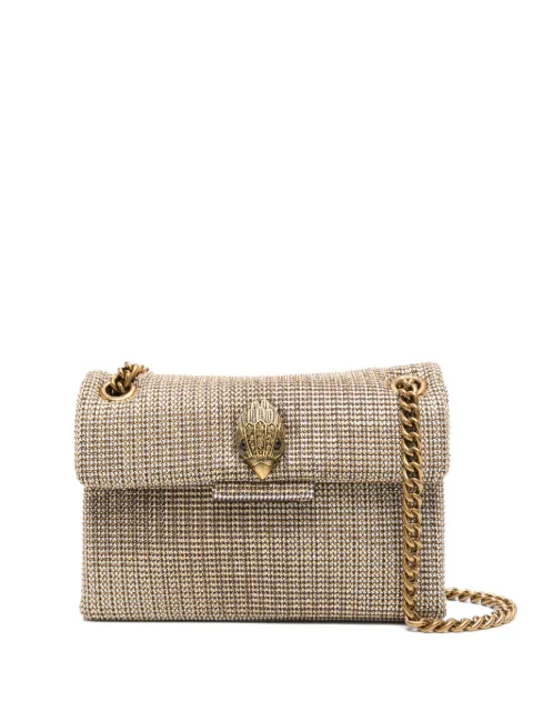 Kurt Geiger London mini Kensington crystal-embellished crossbody bag Gold 3036240609
