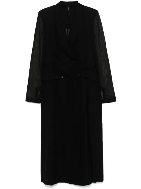 Masnada Mil long coat Black 7740