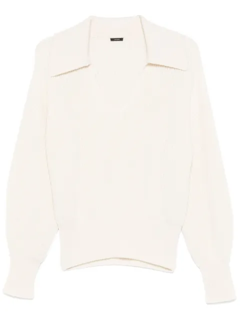 JOSEPH open neck sweater White JF008632