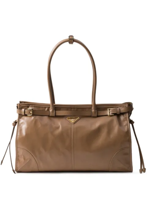 Prada large Bonnie tote bag Brown 1BA433VMOO2CYR