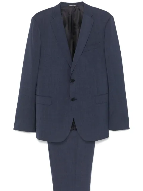 Emporio Armani single-breasted slim suit Blue EM000098TE10155