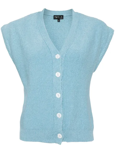 agnès b. jersey vest Blue 53T2LU49