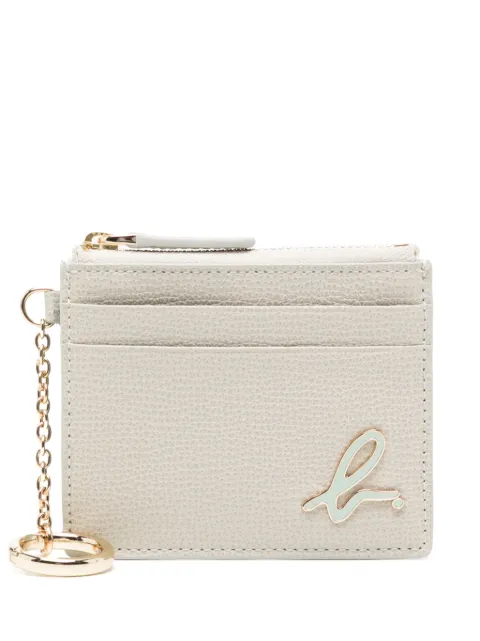 agnès b. leather card case Neutrals P502VCU6
