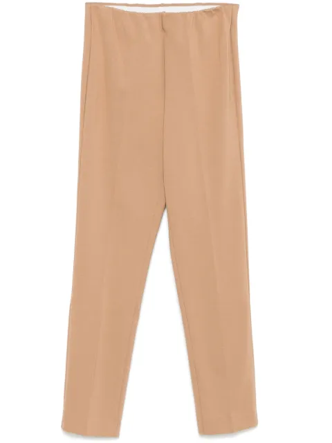 Le Tricot Perugia pressed-crease trousers Brown 66337