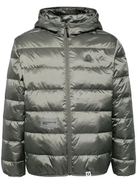 AAPE BY *A BATHING APE® logo down jacket Green ADN7652XXN