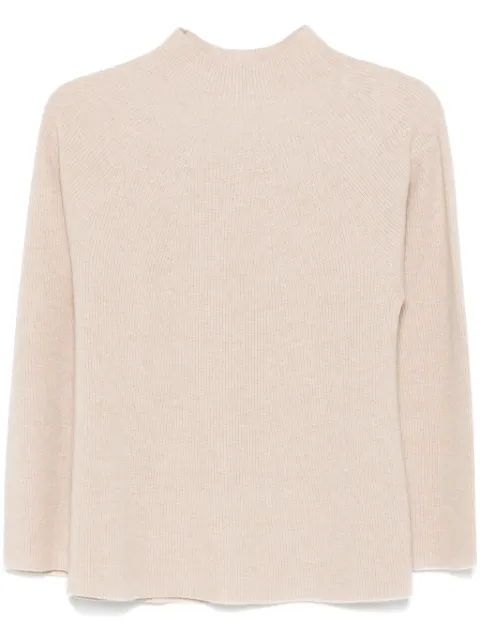 Le Tricot Perugia fine-ribbed sweater Neutrals 46373