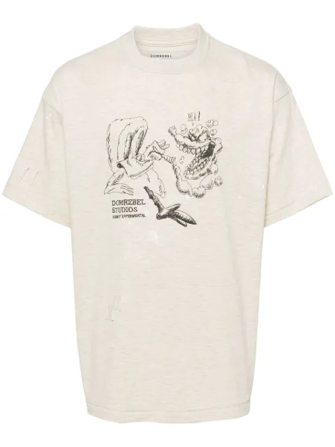 DOMREBEL giggles T-shirt Neutrals GIGGLESTSHIRT