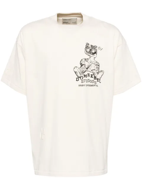 DOMREBEL strip T-shirt Neutrals STRIPTSHIRT