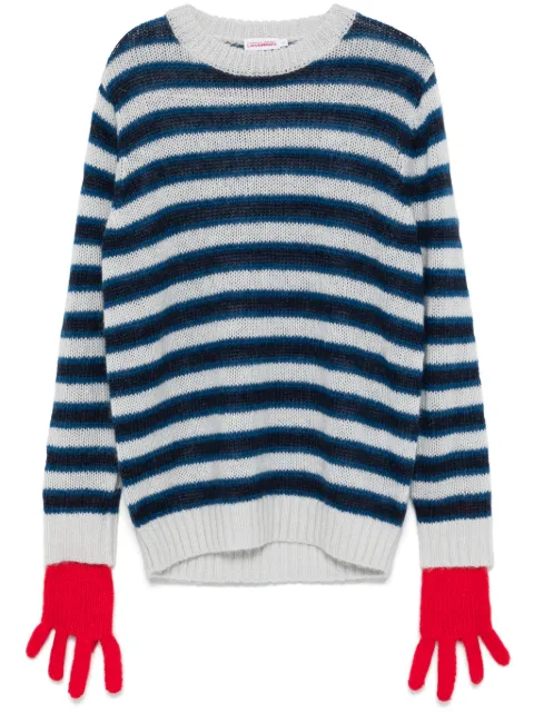 Charles Jeffrey Loverboy Mohair Gloves jumper Blue 041090402