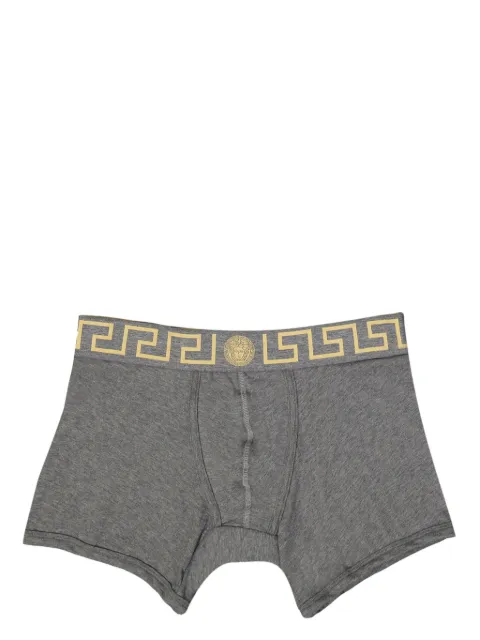 Versace cotton-jersey long trunks Grey AU100281A10011